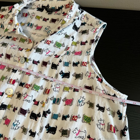 John Mark Novelty Scottie Dog Tank Top White 0X - Picture 9 of 10